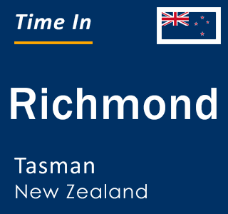 Current time in Richmond, Tasman, New Zealand