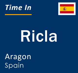 Current local time in Ricla, Aragon, Spain