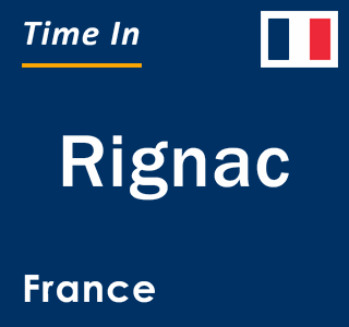 Current local time in Rignac, France