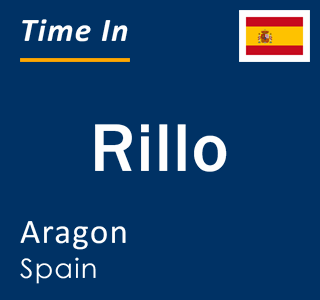 Current local time in Rillo, Aragon, Spain