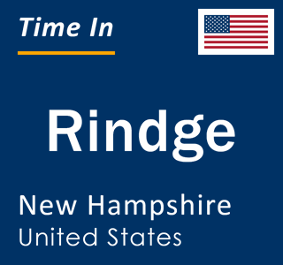 Current local time in Rindge, New Hampshire, United States