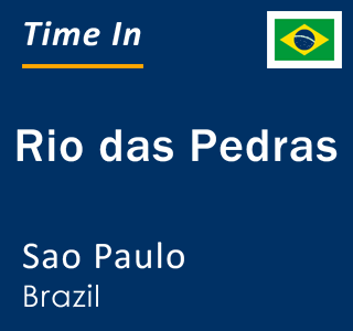 Current local time in Rio das Pedras, Sao Paulo, Brazil