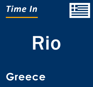 Current local time in Rio, Greece