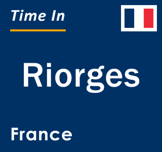 Current local time in Riorges, France