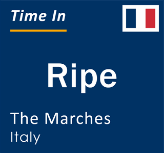 Current local time in Ripe, The Marches, Italy