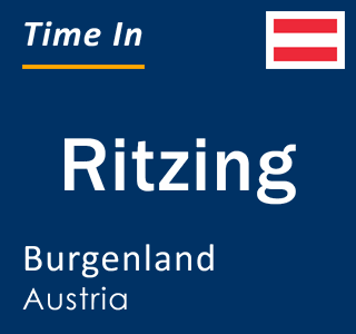 Current local time in Ritzing, Burgenland, Austria