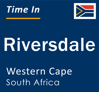 Current local time in Riversdale, Western Cape, South Africa