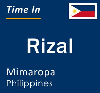 Current local time in Rizal, Mimaropa, Philippines