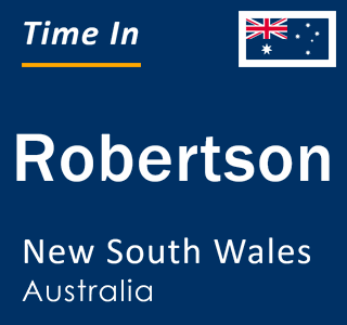 Current local time in Robertson, New South Wales, Australia