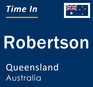 Current local time in Robertson, Queensland, Australia