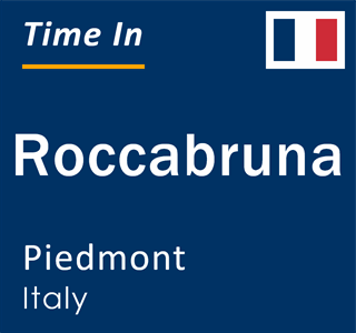 Current local time in Roccabruna, Piedmont, Italy