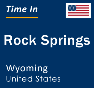 Current local time in Rock Springs, Wyoming, United States