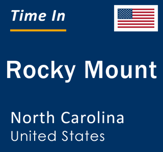 Current time in Rocky Mount, North Carolina, United States