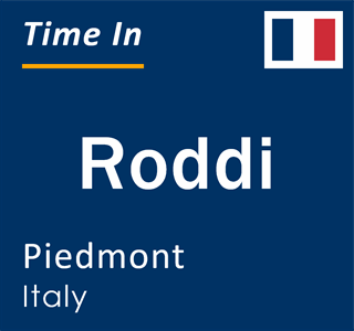 Current local time in Roddi, Piedmont, Italy