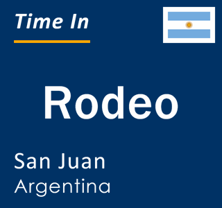 Current local time in Rodeo, San Juan, Argentina