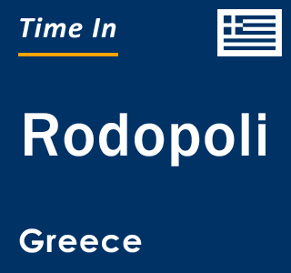 Current local time in Rodopoli, Greece