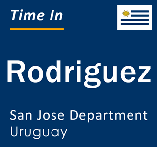 Current local time in Rodriguez, San Jose Department, Uruguay