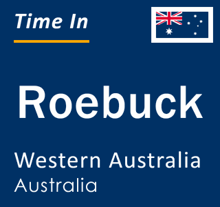 Current local time in Roebuck, Western Australia, Australia