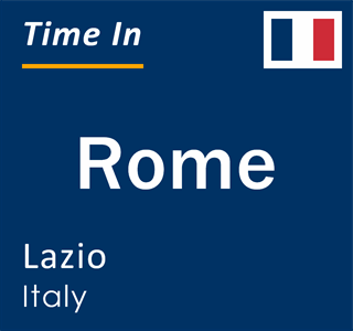 Current local time in Rome, Lazio, Italy