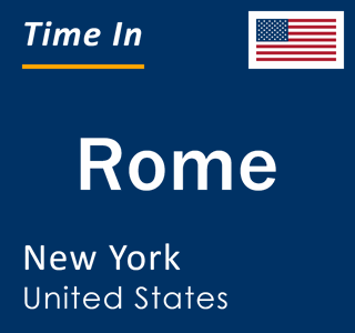 Current local time in Rome, New York, United States