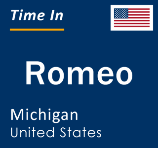 Current local time in Romeo, Michigan, United States