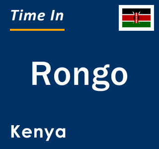 Current local time in Rongo, Kenya