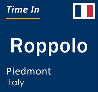 Current local time in Roppolo, Piedmont, Italy