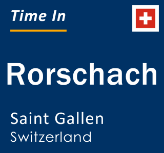 Current local time in Rorschach, Saint Gallen, Switzerland