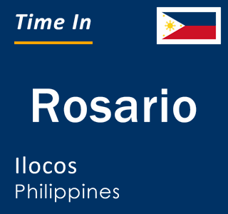 Current local time in Rosario, Ilocos, Philippines