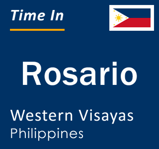 Current local time in Rosario, Western Visayas, Philippines