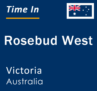 Current local time in Rosebud West, Victoria, Australia