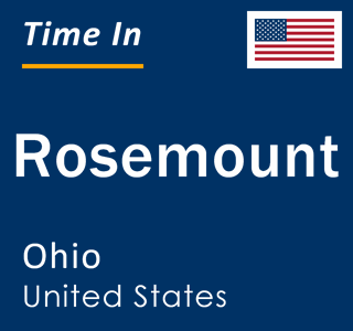 Current local time in Rosemount, Ohio, United States