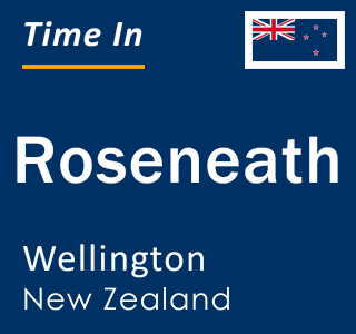 Current local time in Roseneath, Wellington, New Zealand