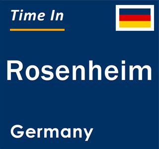 Current local time in Rosenheim, Germany