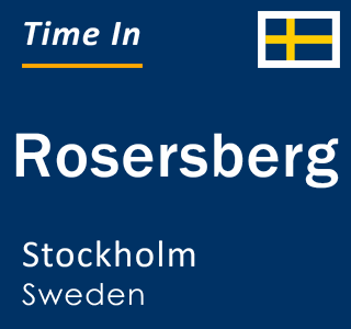 Current local time in Rosersberg, Stockholm, Sweden