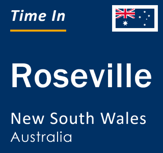 Current local time in Roseville, New South Wales, Australia