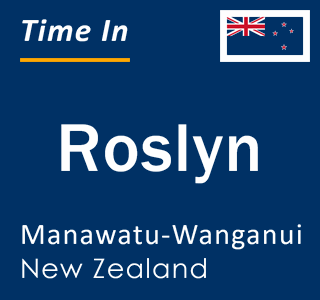 Current local time in Roslyn, Manawatu-Wanganui, New Zealand