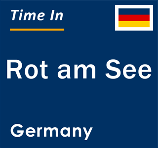 Current local time in Rot am See, Germany