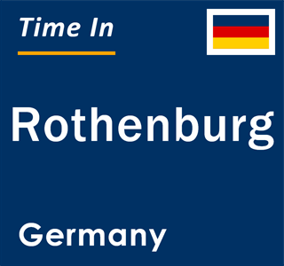 Current local time in Rothenburg, Germany