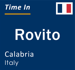 Current local time in Rovito, Calabria, Italy