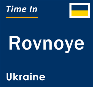 Current local time in Rovnoye, Ukraine