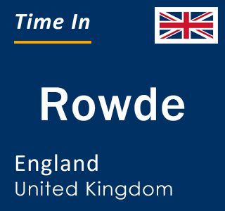 Current local time in Rowde, England, United Kingdom