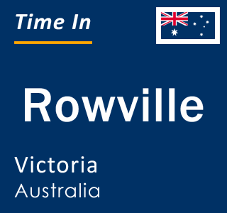 Current local time in Rowville, Victoria, Australia
