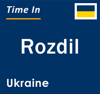 Current local time in Rozdil, Ukraine