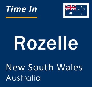 Current local time in Rozelle, New South Wales, Australia