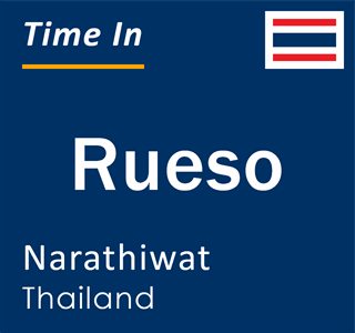 Current time in Rueso, Narathiwat, Thailand
