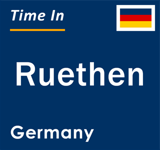 Current local time in Ruethen, Germany