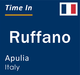 Current local time in Ruffano, Apulia, Italy