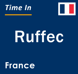 Current local time in Ruffec, France