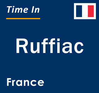 Current local time in Ruffiac, France